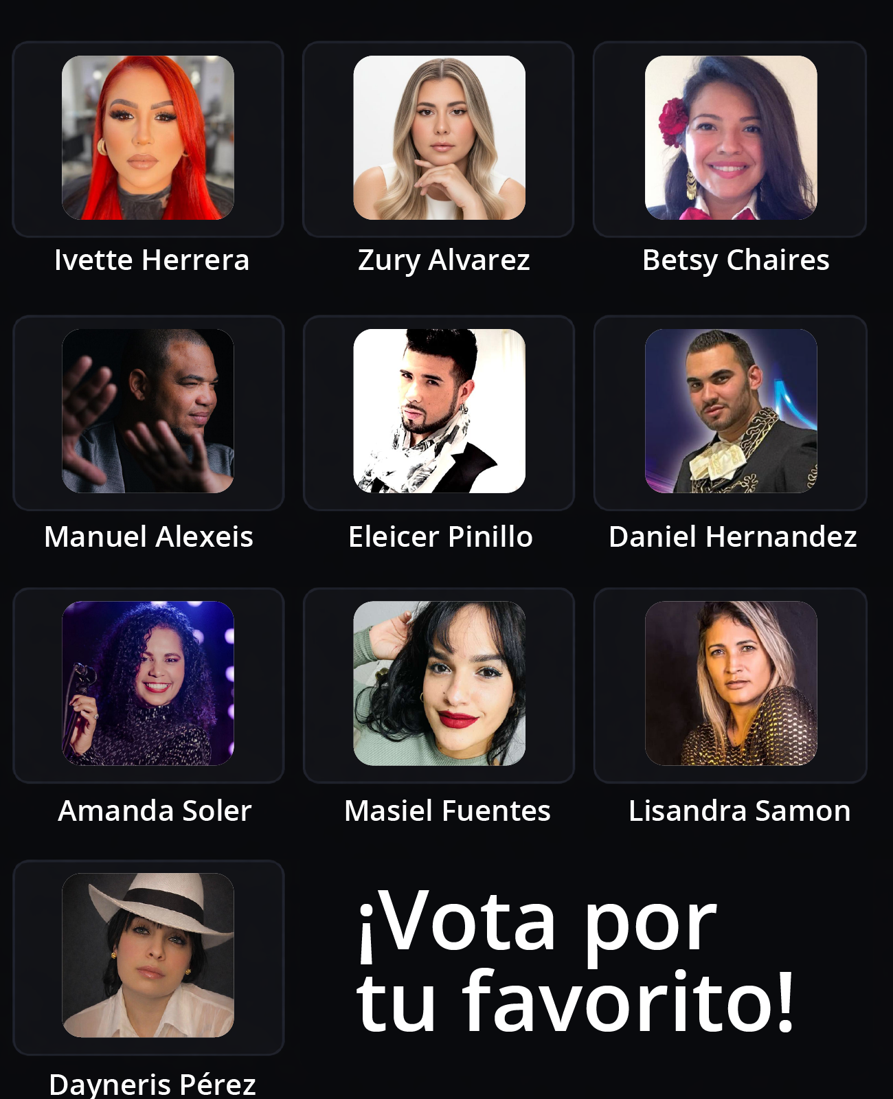 Concursantes La Hora Karaola 6.0